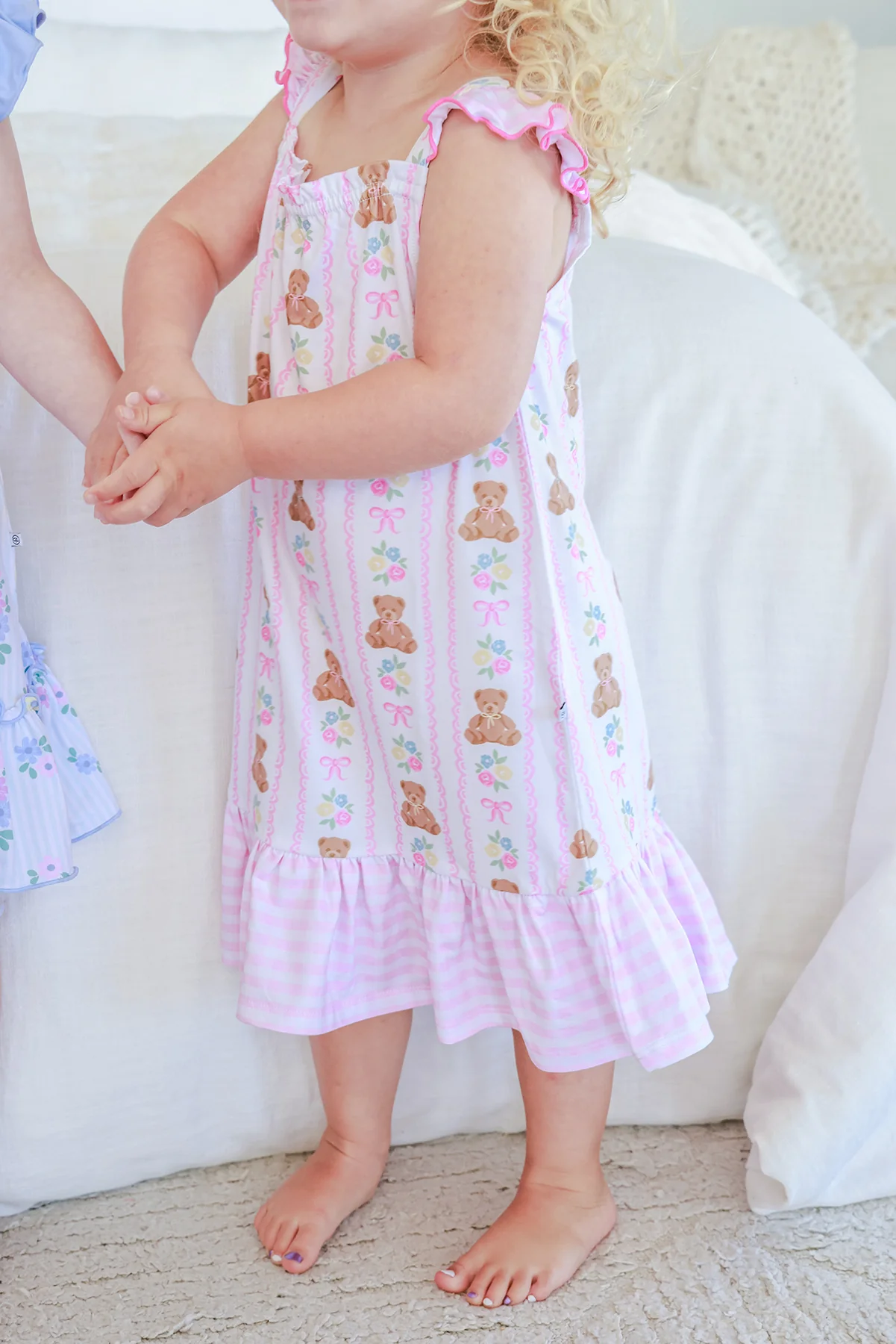 Girls' Full Length Ruffle Nightgown | Beary Lovely - Image 13