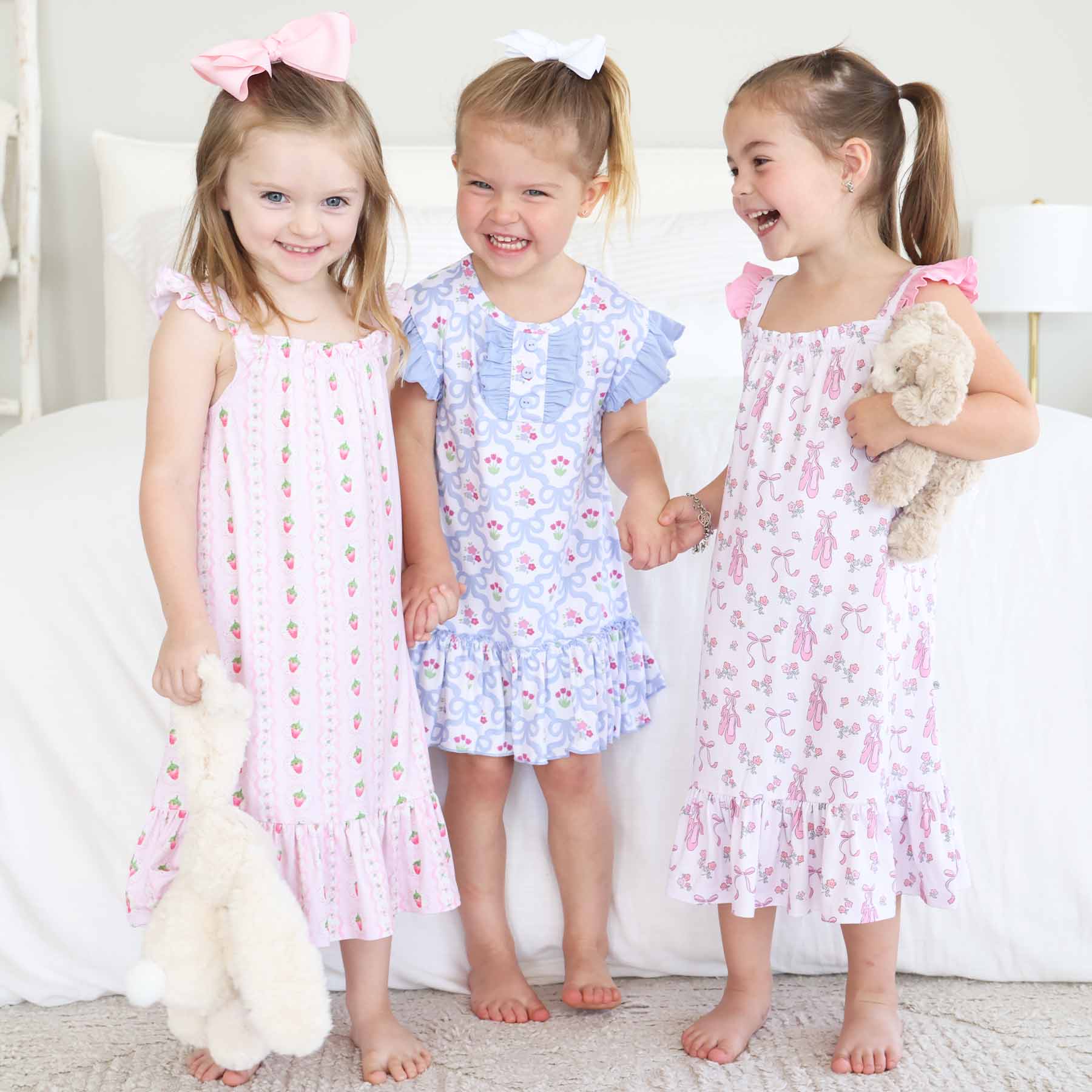 Girls' Full Length Ruffle Nightgown | Berry Sweet - Image 12
