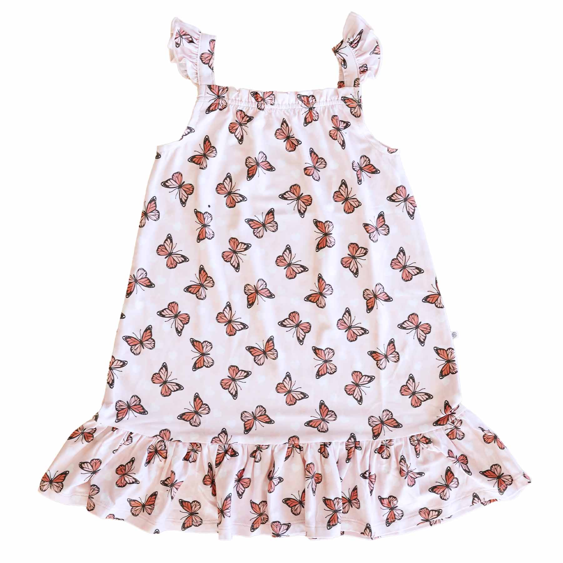 Girls' Full Length Ruffle Nightgown | Butterfly Dreams - Image 2