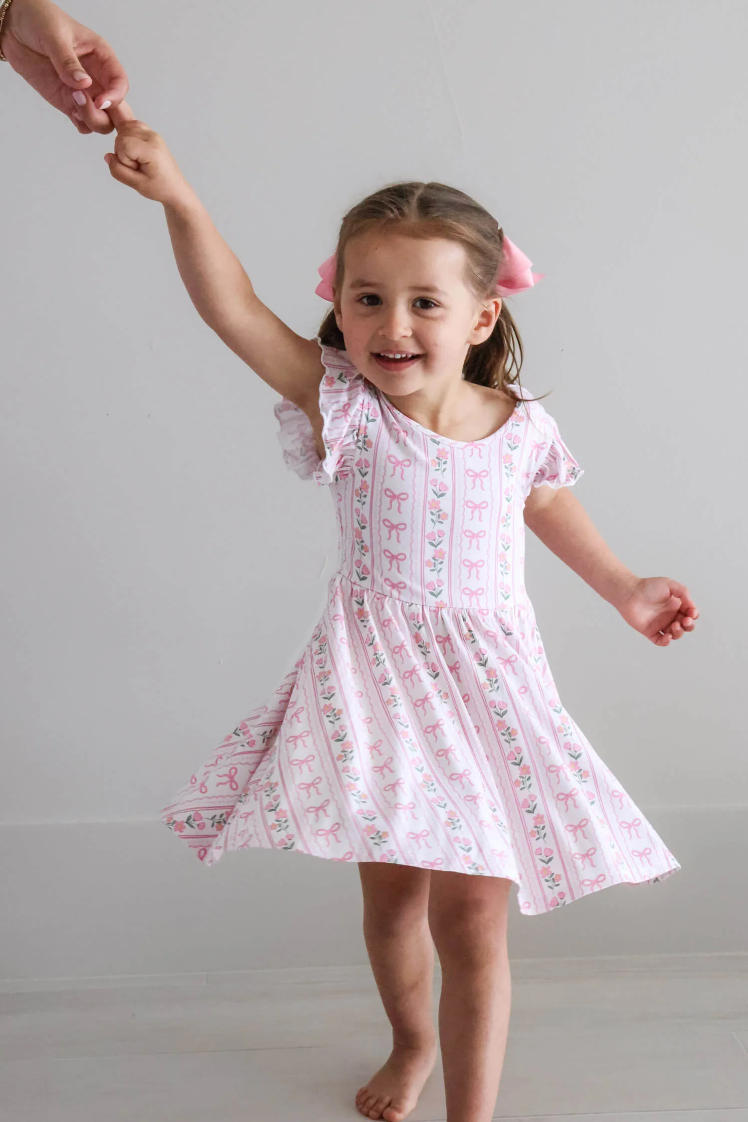 Girls' Ruffle Twirl Dress | Coquette Garden - Image 10