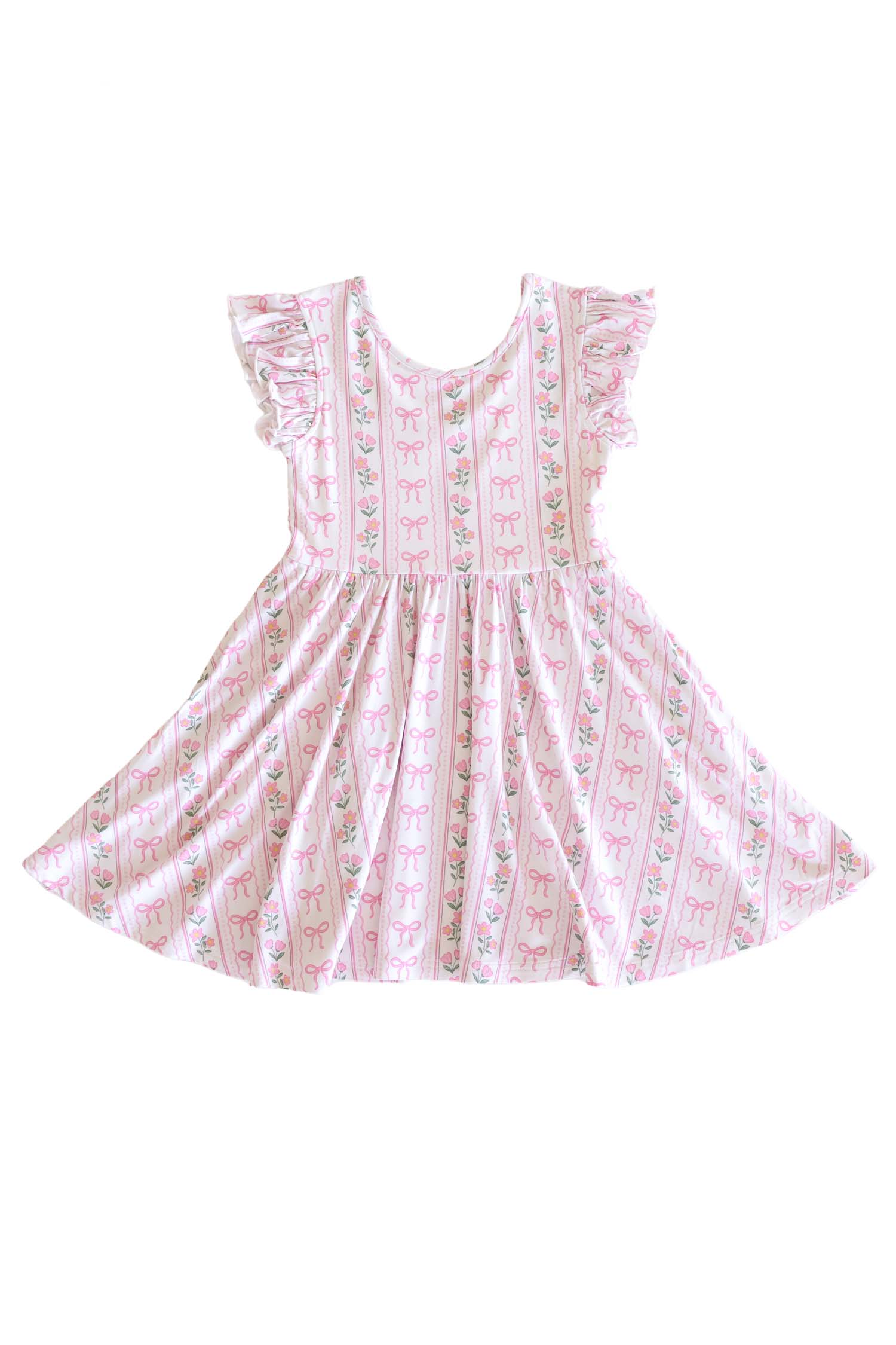 Girls' Ruffle Twirl Dress | Coquette Garden - Image 2