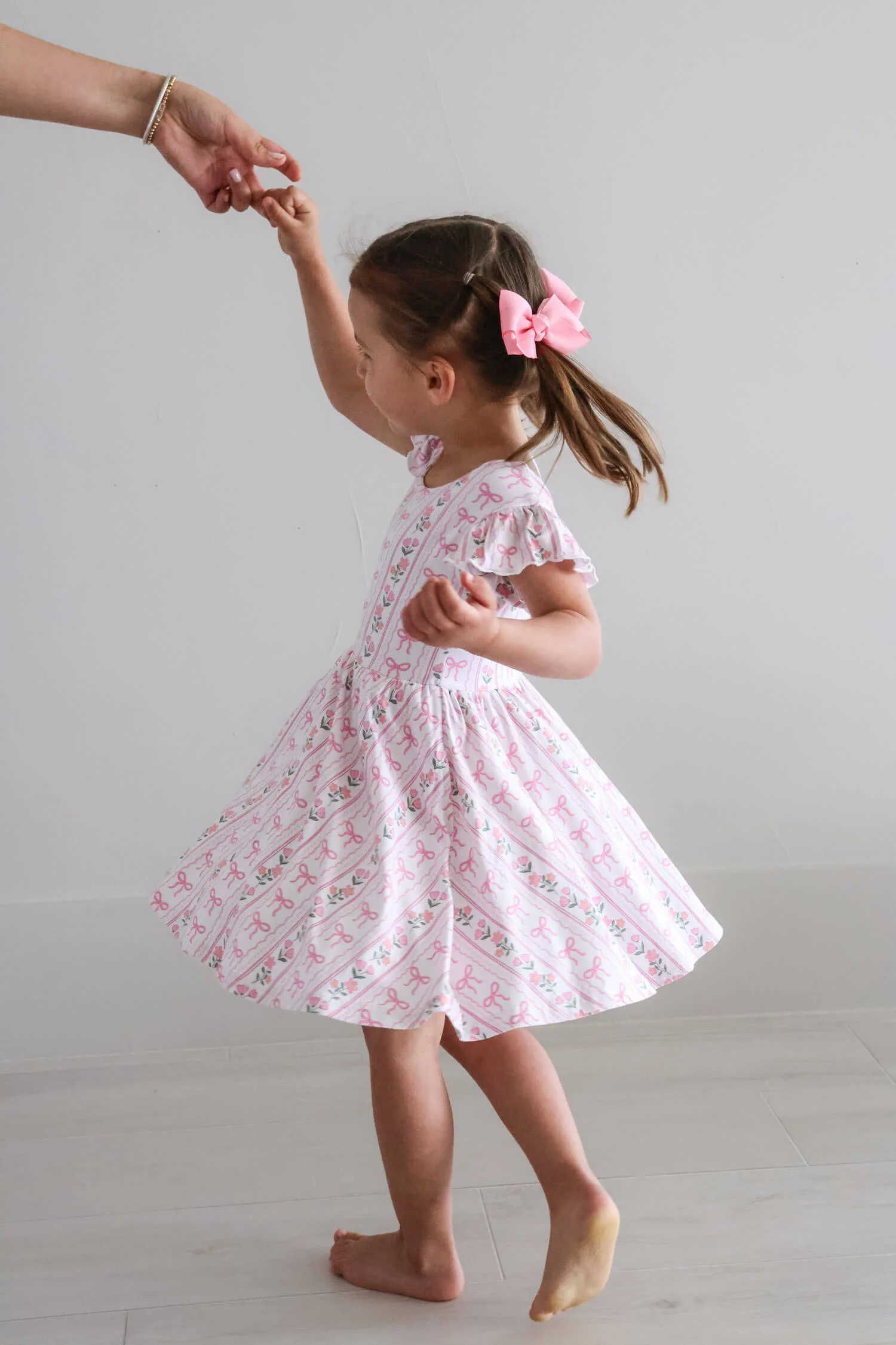 Girls' Ruffle Twirl Dress | Coquette Garden - Image 6