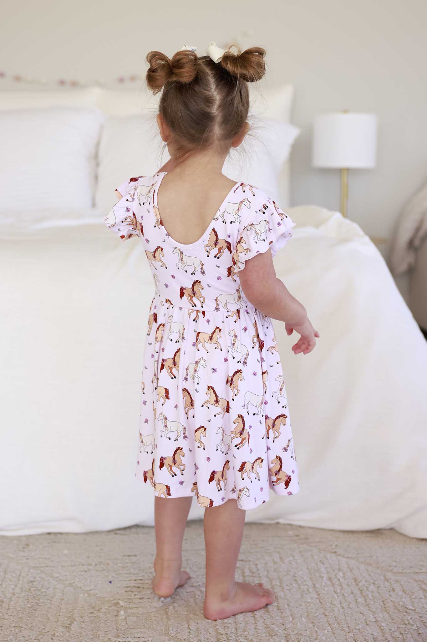 Girls' Ruffle Twirl Dress | Pony Club Pink - Image 4