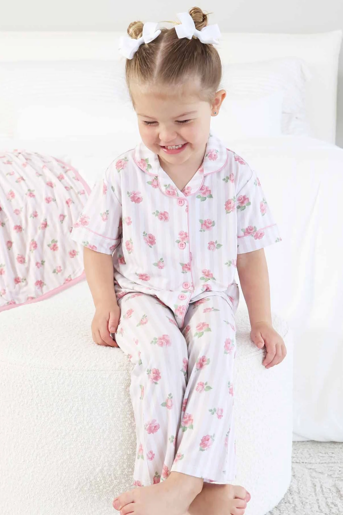 Girl's Two Piece Flare Lounge Set | Rosy & Cozy - Image 6