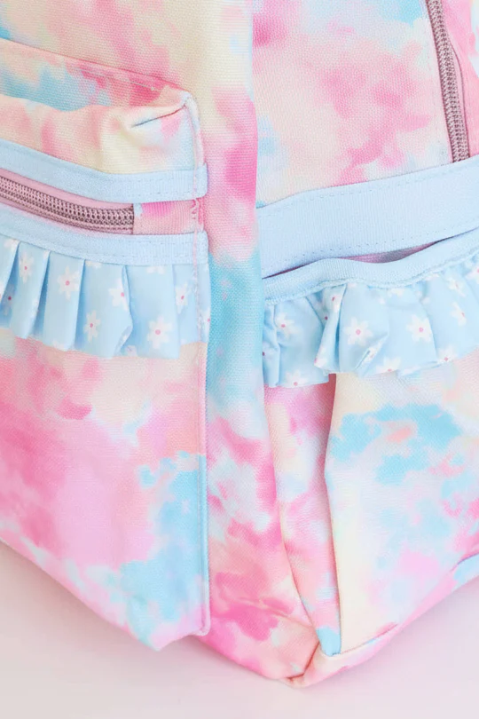 Kids Embroidered Ruffle Backpack | Candy Clouds - Image 8