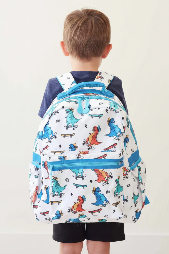 Kids Embroidered Backpack | Totally T-Rex - Image 10