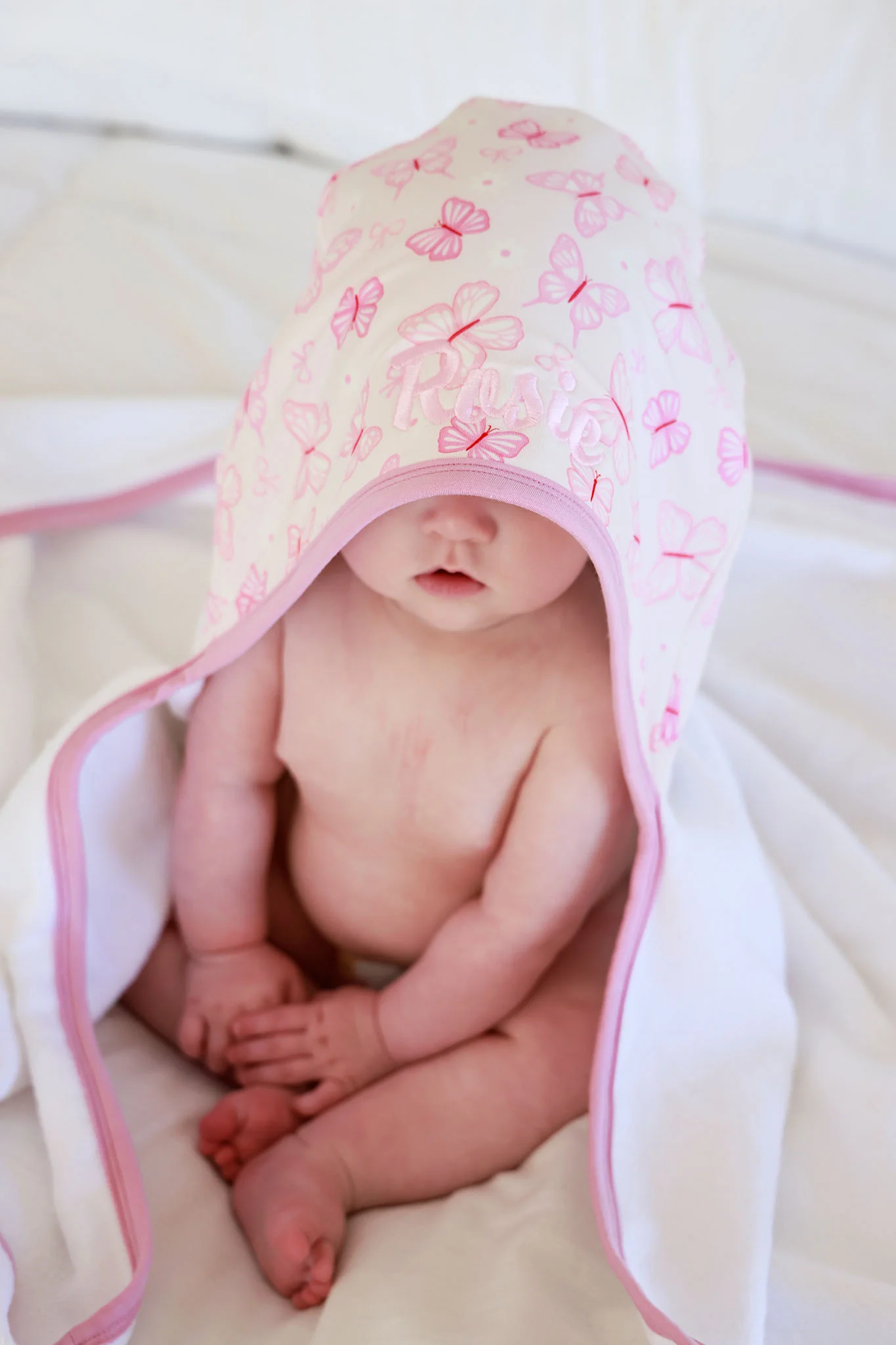 Kids Embroidered Bamboo Hooded Towels - Image 21