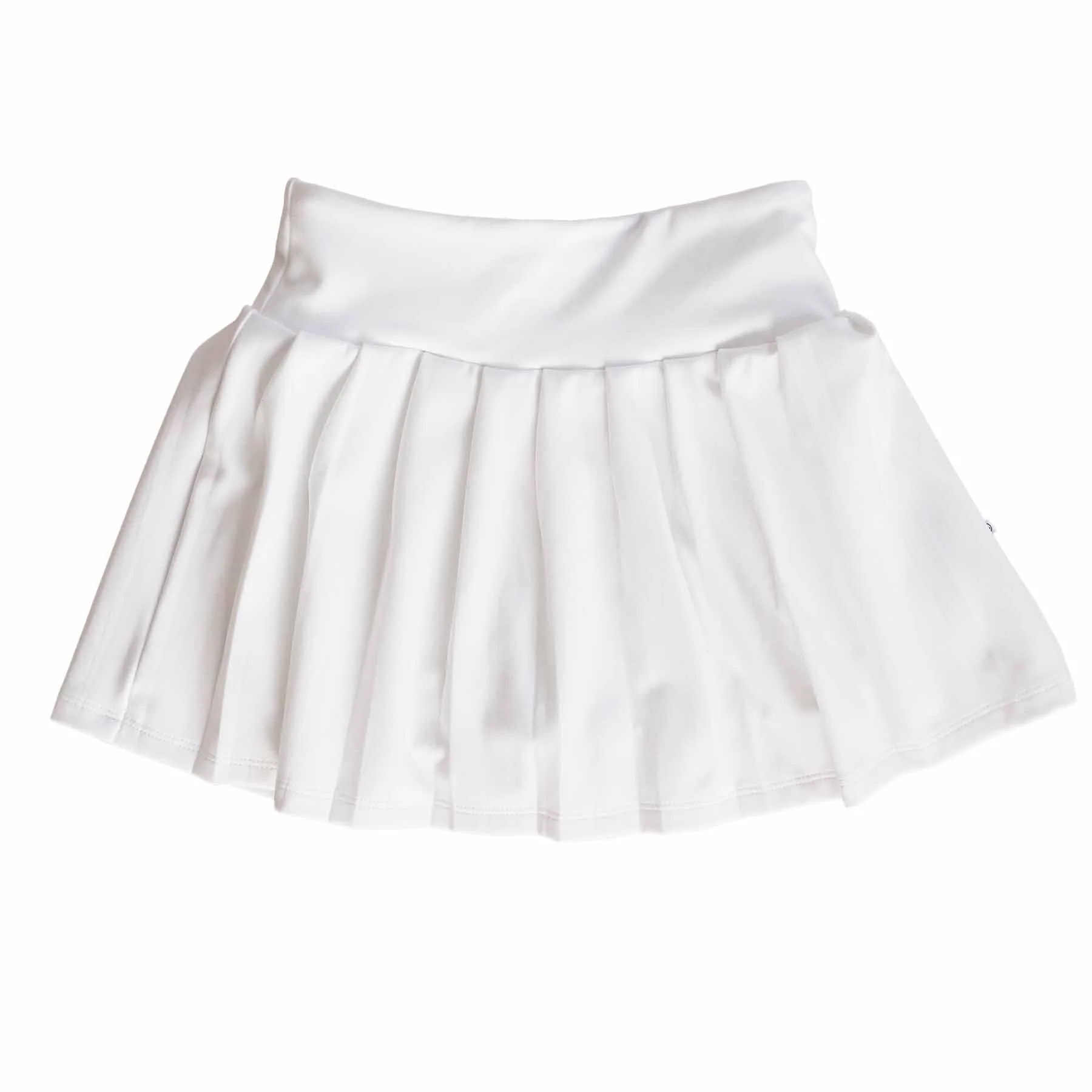 Kids CloudActive™ Athletic Pleated Skirt | White - Image 2