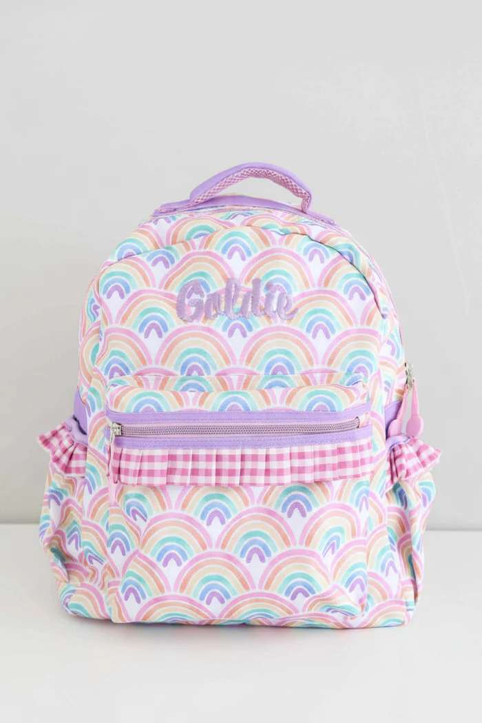 Kids Embroidered Ruffle Backpack | Day Dream - Image 10