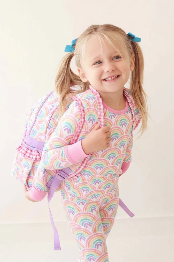 Kids Embroidered Ruffle Backpack | Day Dream - Image 14
