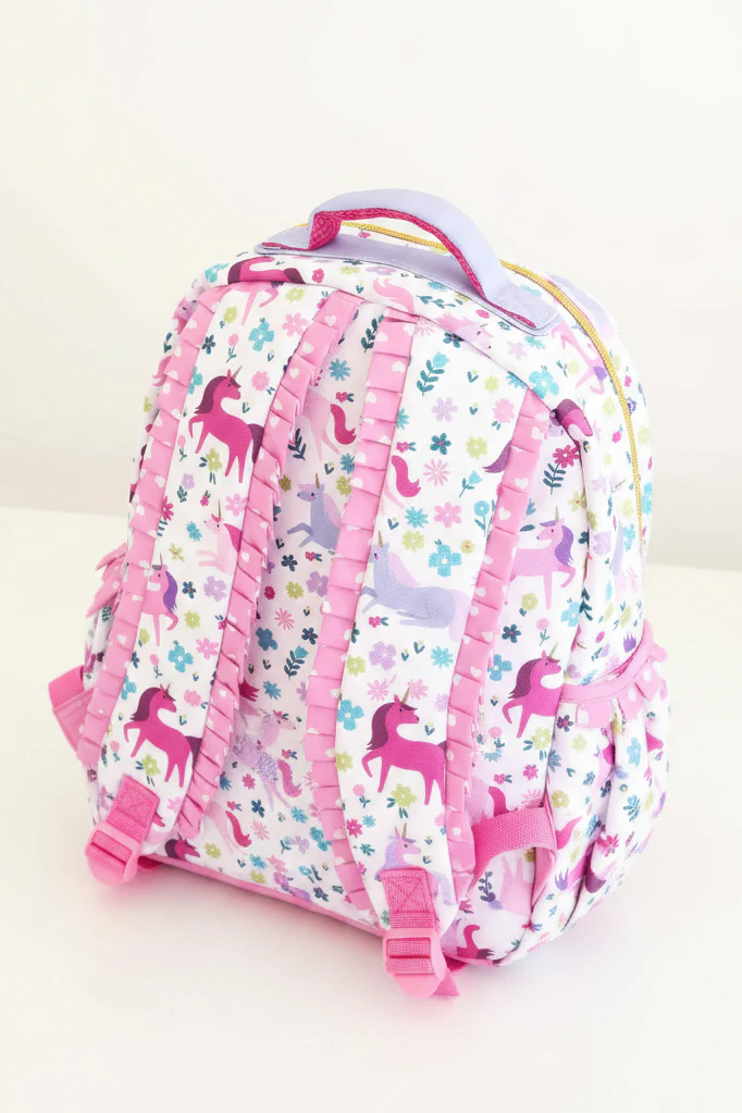 Kids Embroidered Ruffle Backpack | Magical Meadow - Image 4