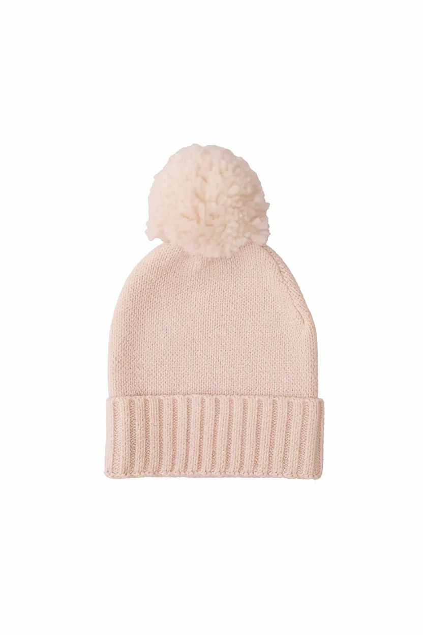 Knit Baby Pom Pom Beanie | Sweet Neutrals - Image 2
