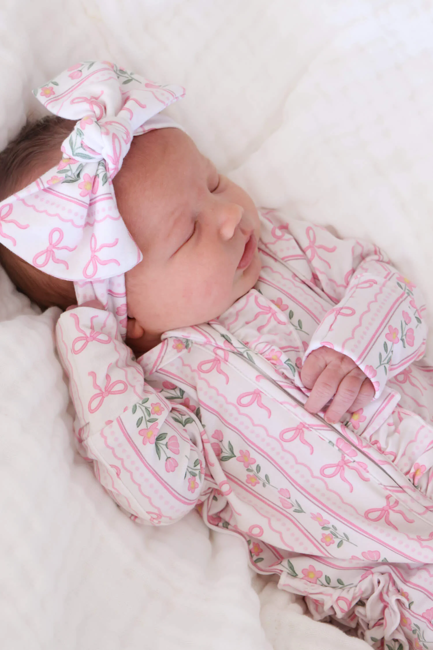 Knit Large Bow Headwrap | Coquette Garden - Image 3
