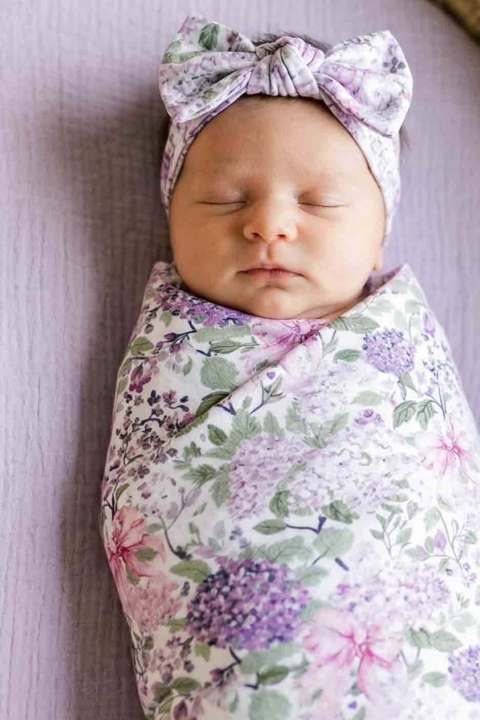Knit Large Bow Headwrap | Lavender Lullaby - Image 2