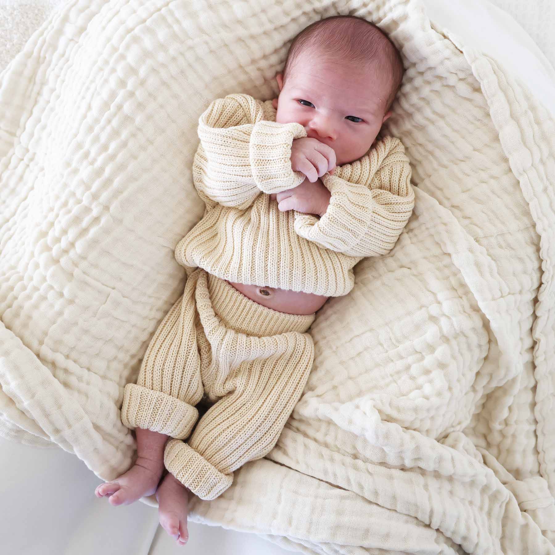 Knit Sweater & Pant Set | Linen - Image 5