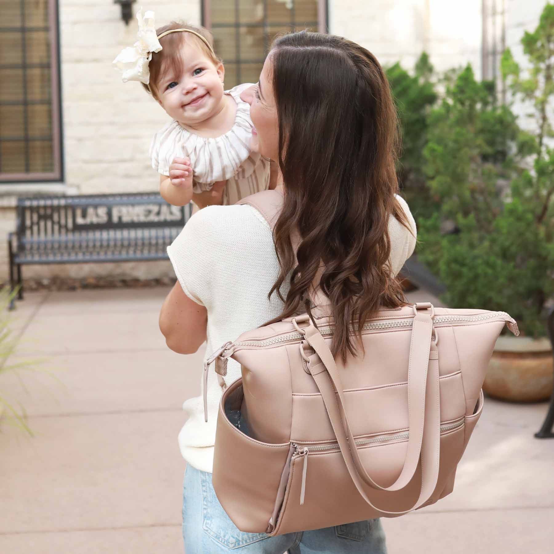 Lane Convertible Diaper Bag Tote | Fawn - Image 6