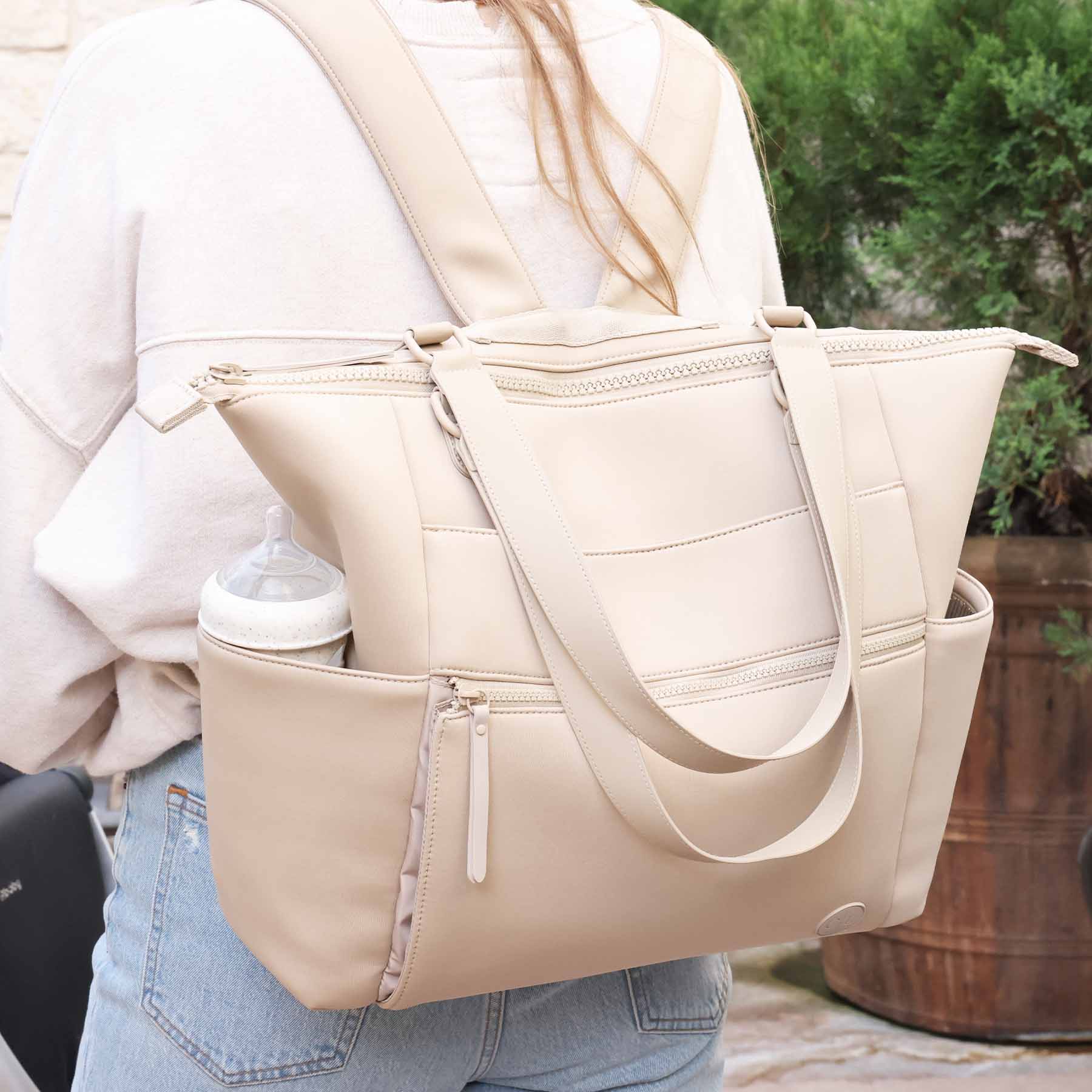 Lane Convertible Diaper Bag Tote | Sand - Image 6