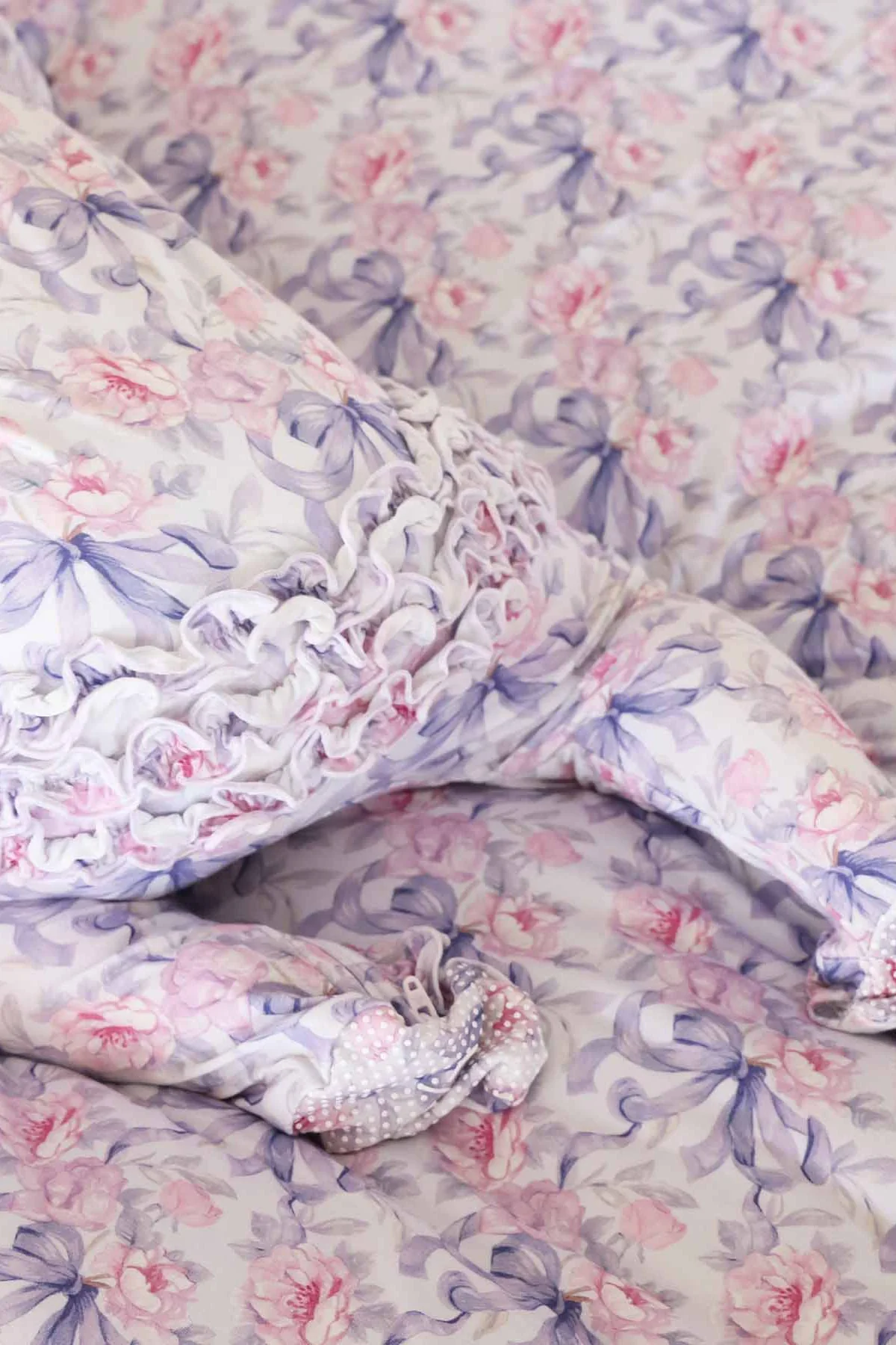 Leighton's Lavender Ruffle Zipper Footie - Image 2
