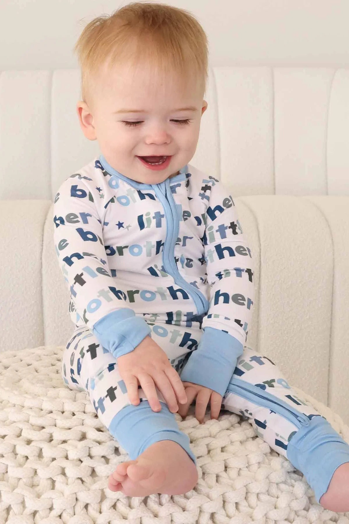 Little Brother Convertible Bamboo Zip Romper - Image 11
