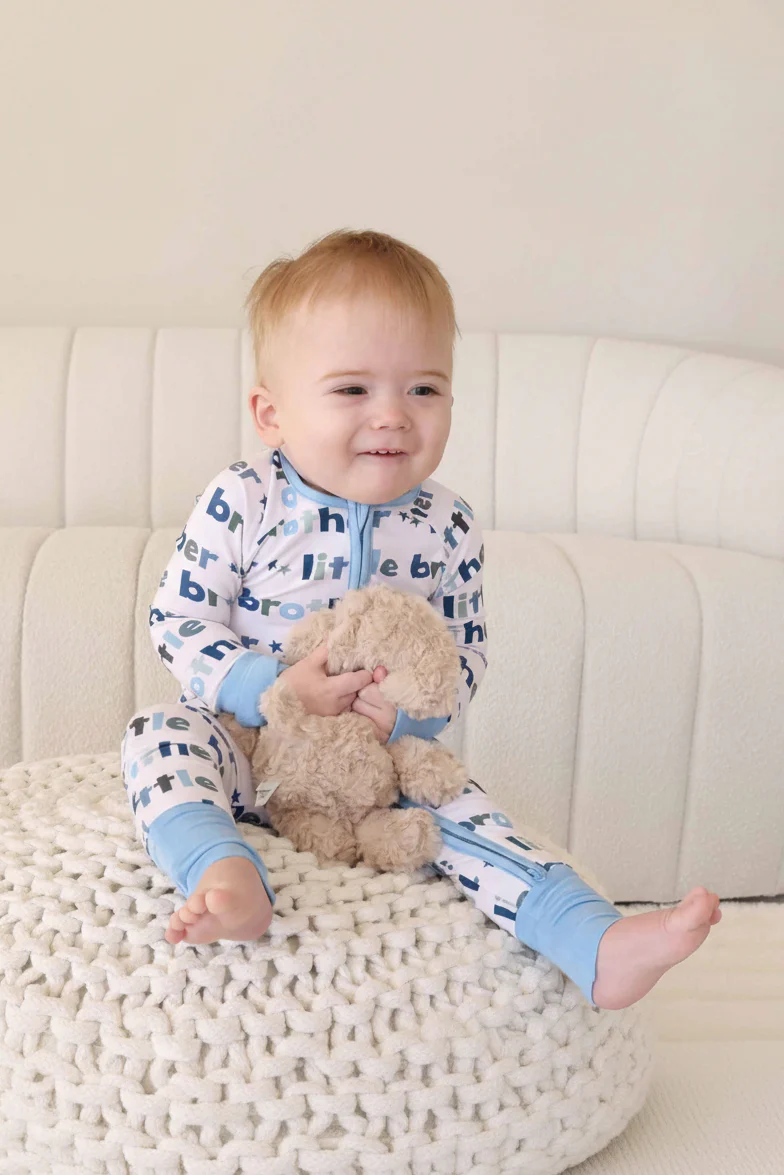 Little Brother Convertible Bamboo Zip Romper - Image 7