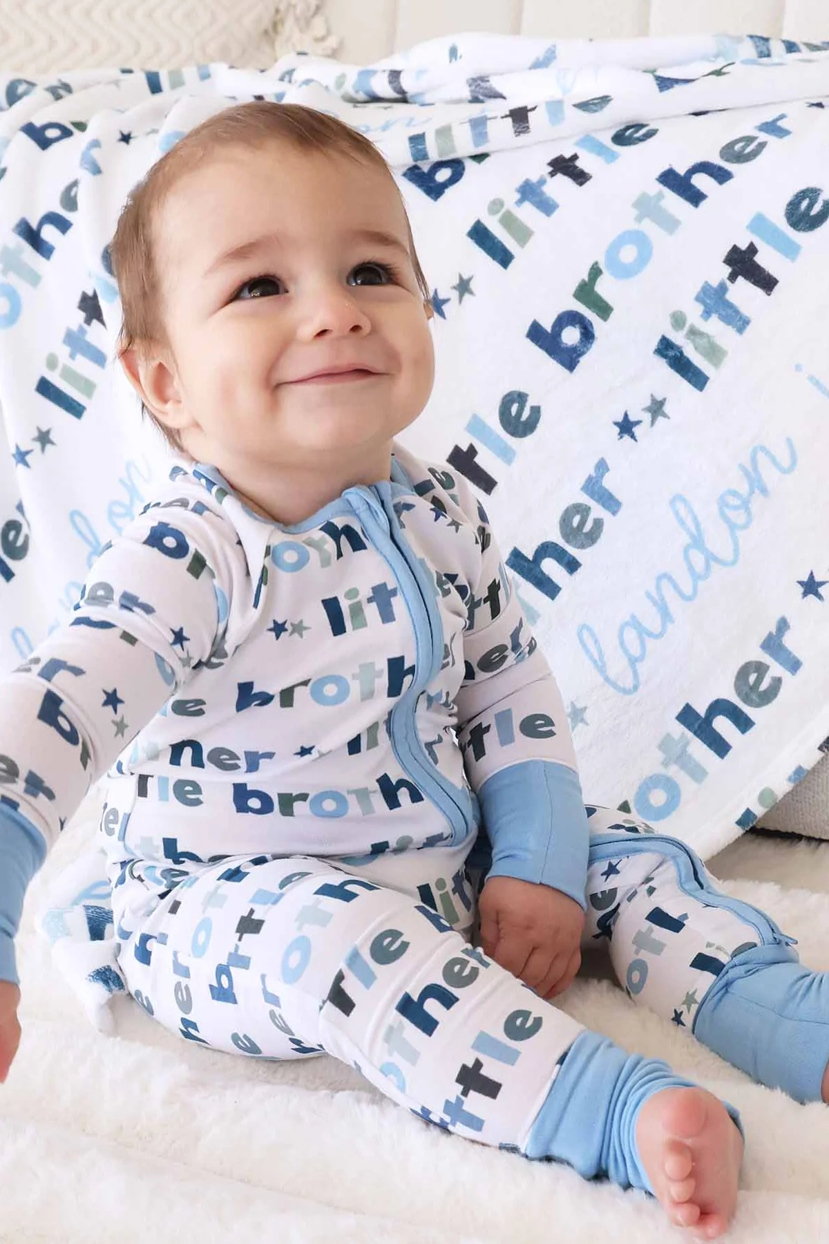 Little Brother Convertible Bamboo Zip Romper - Image 9