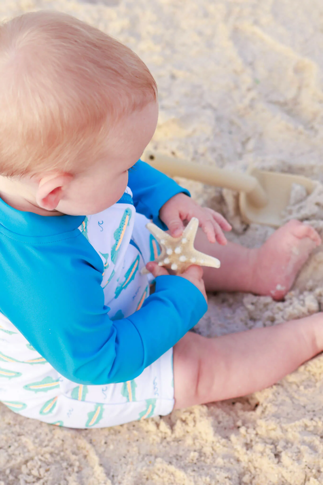 Long Sleeve Rash Guard Swim Romper Shortie | Tiny Trout - Image 9