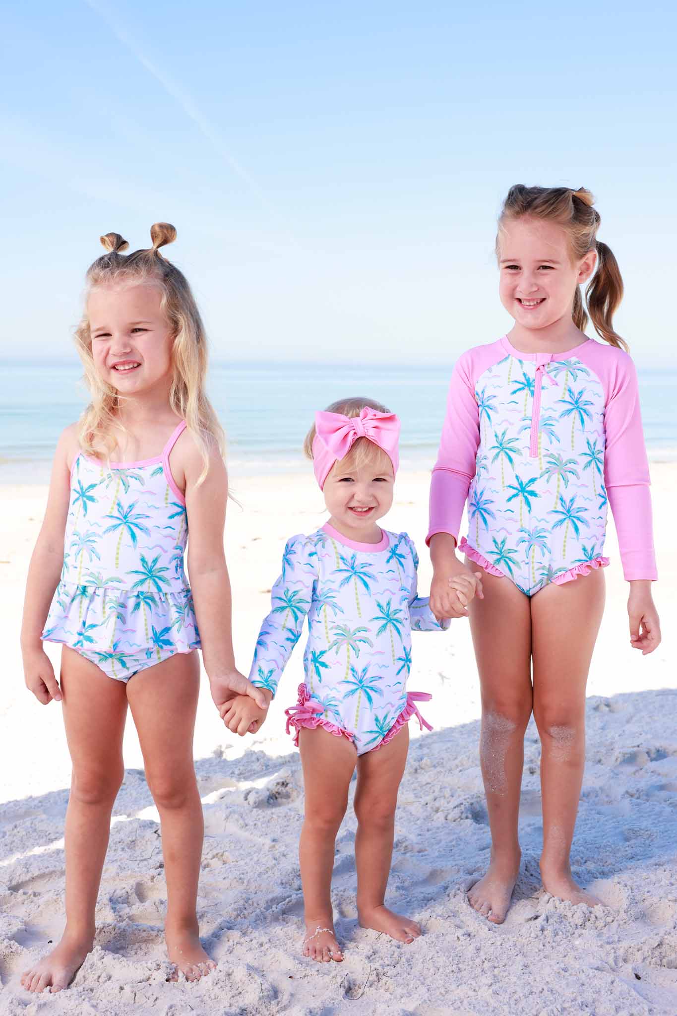 Long Sleeve Rash Guard With Ruffle Bottom | Blue Lagoon - Image 5