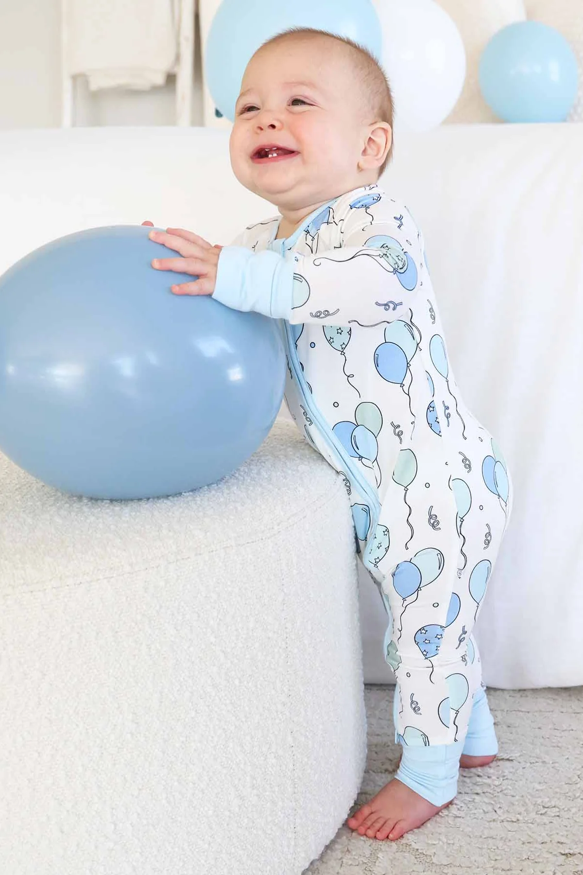 Party Time Convertible Zip Romper | Blue - Image 2