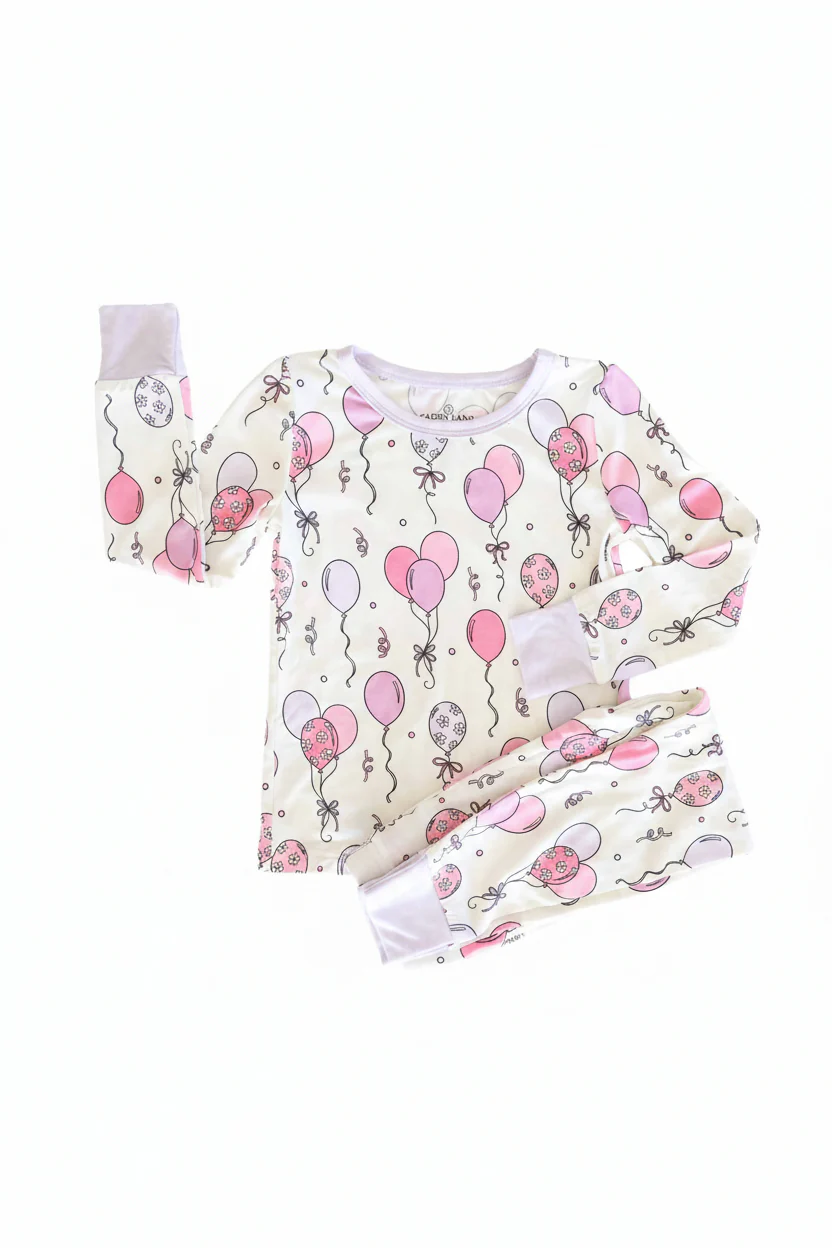 Party Time Two Piece Pajama Set | Pink - Image 3