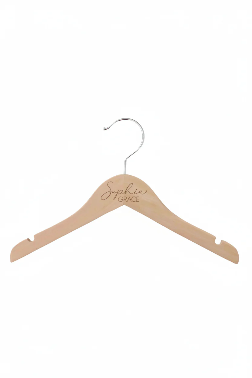 Personalized Baby Name Wood Hanger | Simple