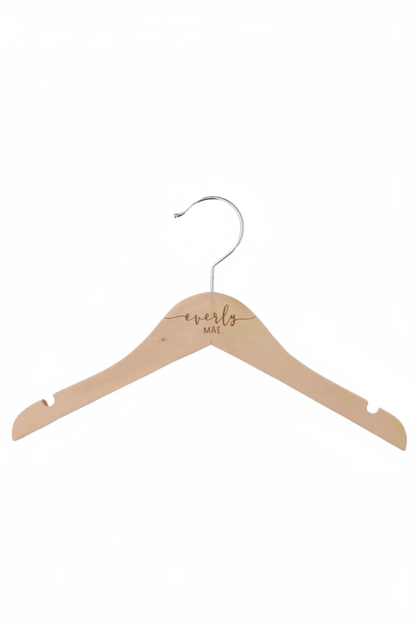 Personalized Baby Name Wood Hanger | Sweet Script