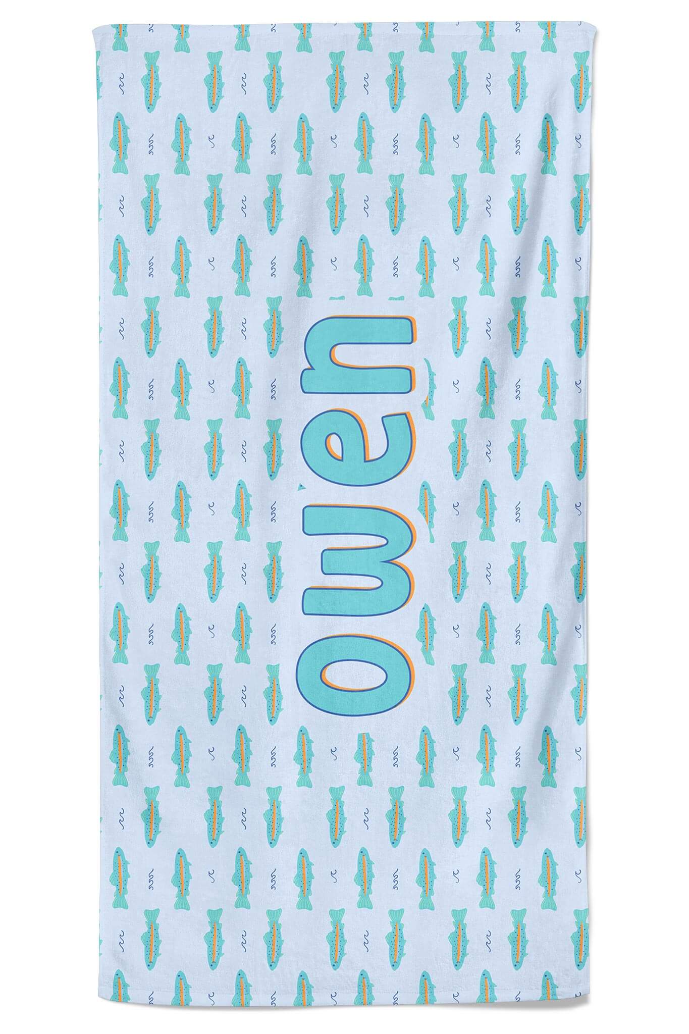 Personalized Kids Beach Towel | Tiny Trout - Image 2