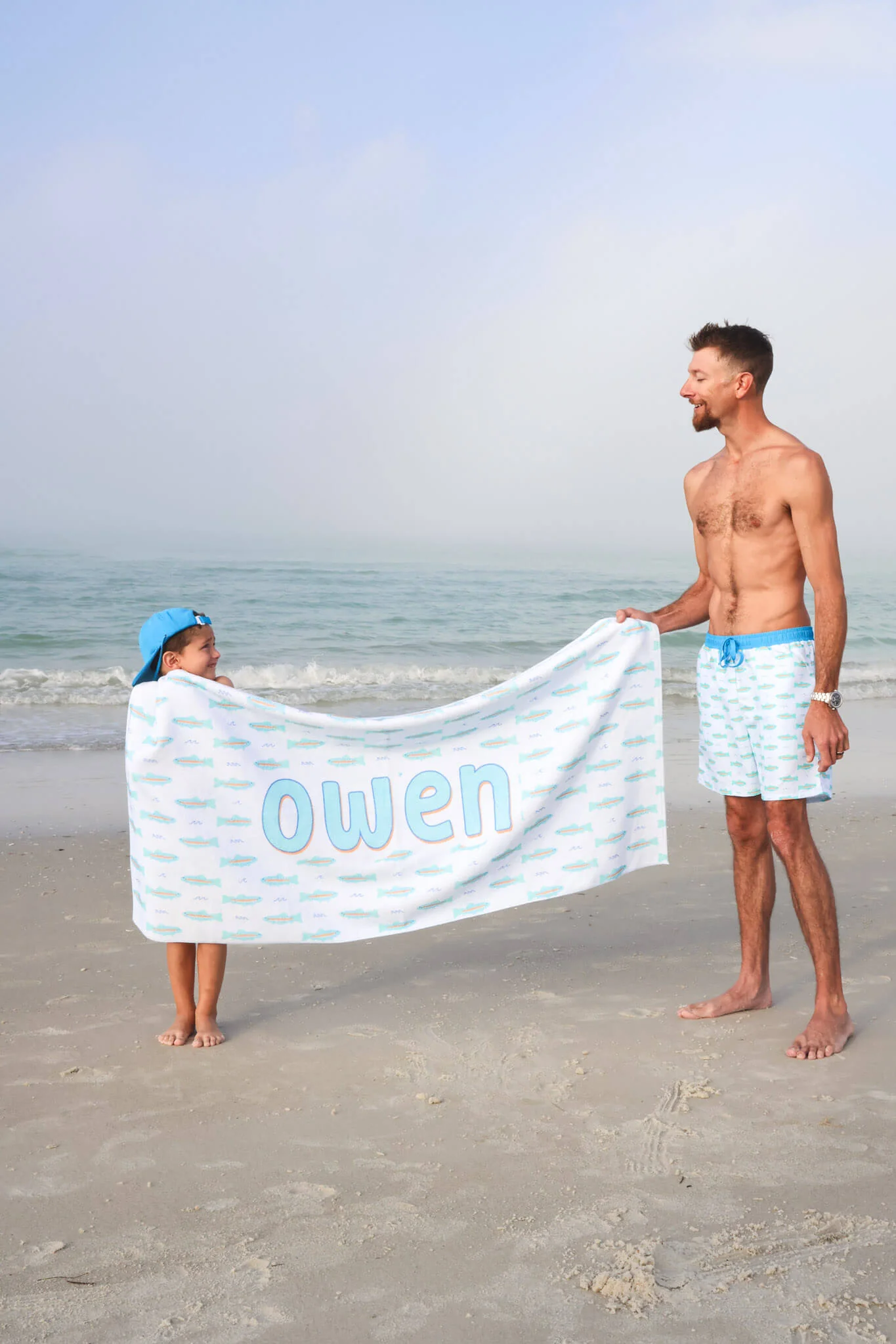 Personalized Kids Beach Towel | Tiny Trout - Image 4