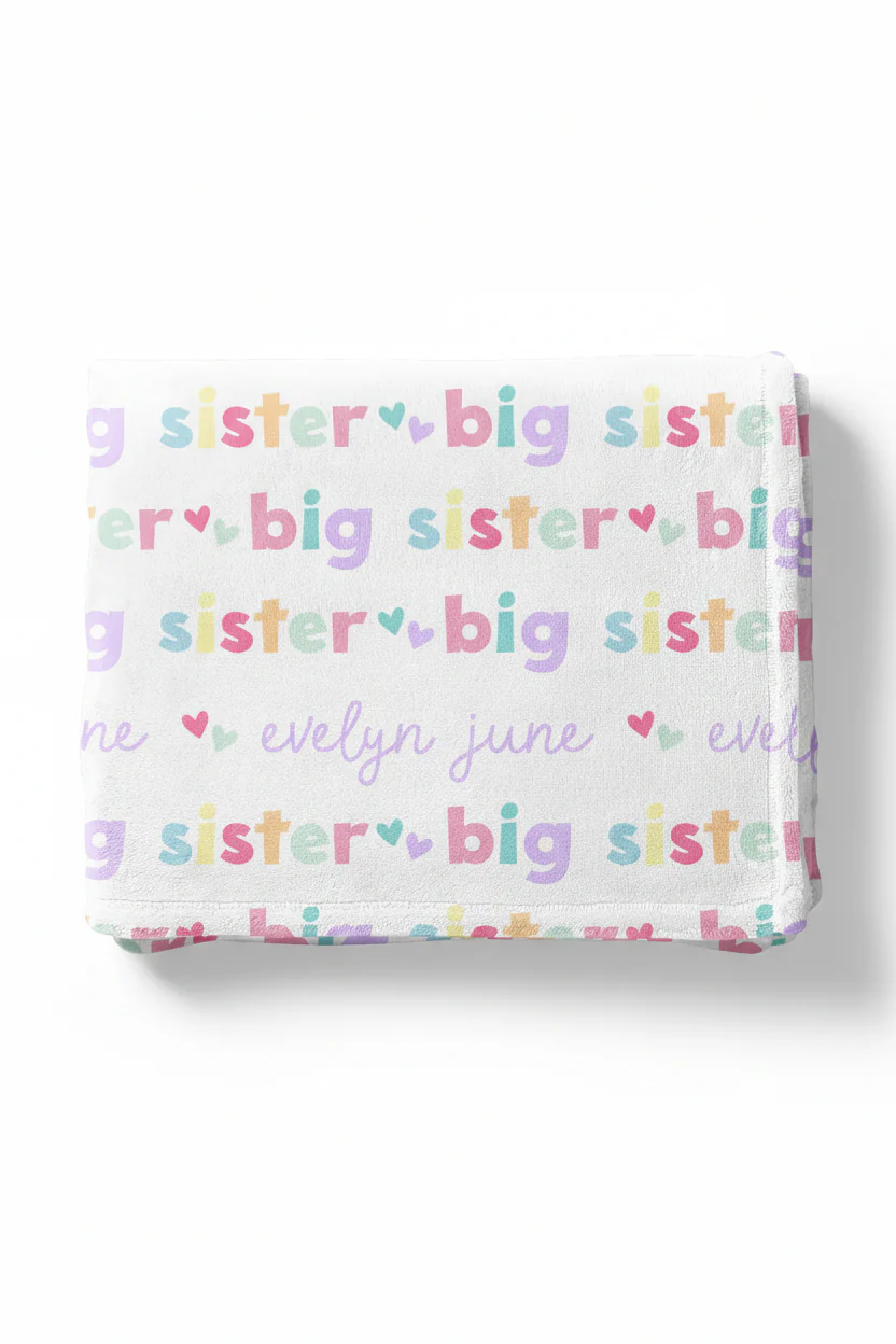 Personalized Kids Blanket | Big Sibling - Image 7