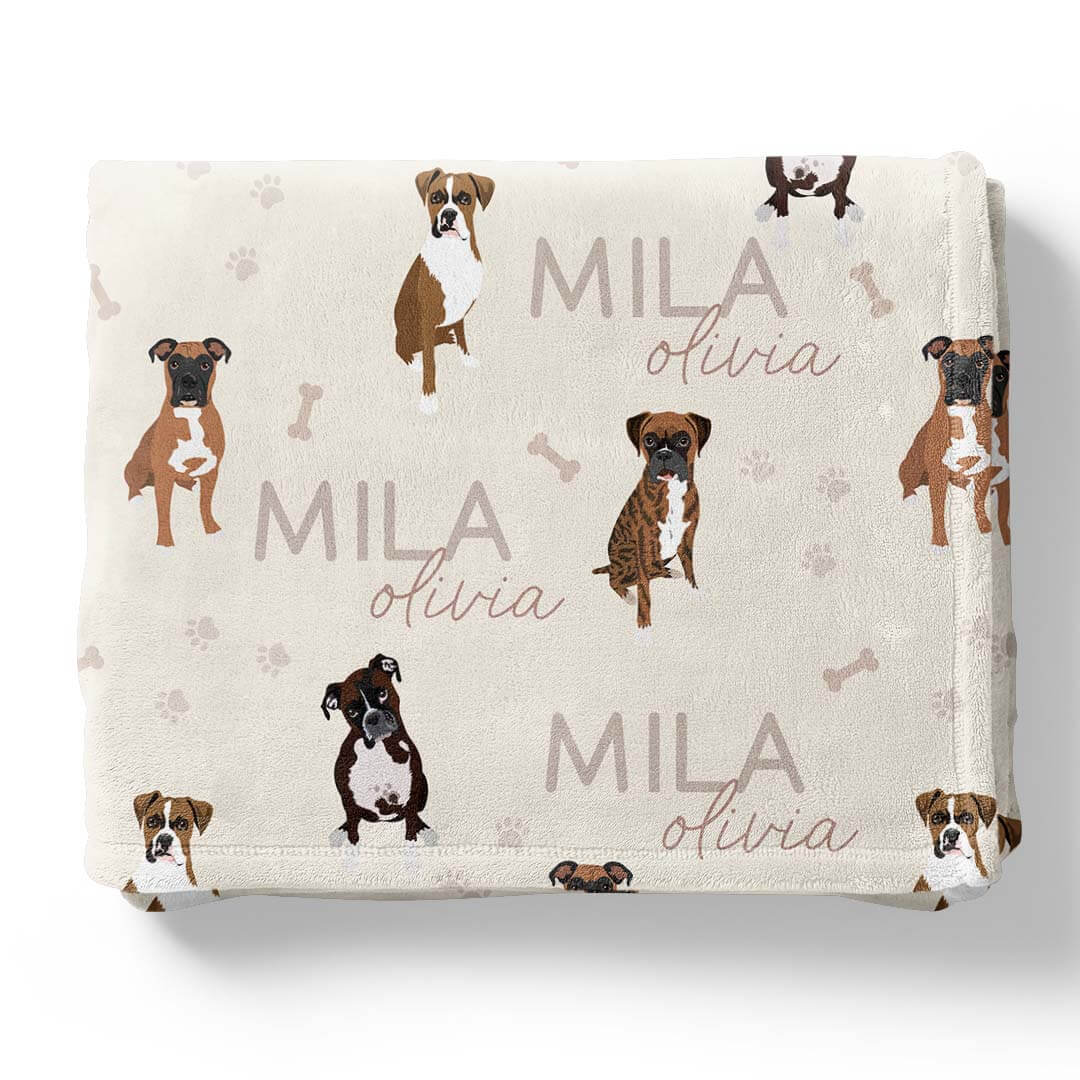 Personalized Kids Blanket | Boxer - Image 3