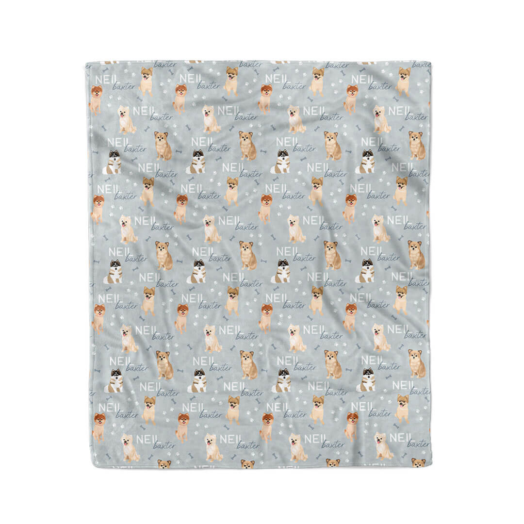 Personalized Kids Blanket | Pomeranian - Image 6