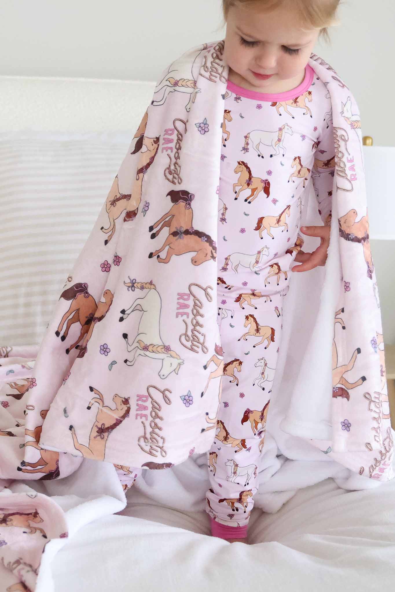 Two Piece Pajama Set | Pony Club Pink - Image 5