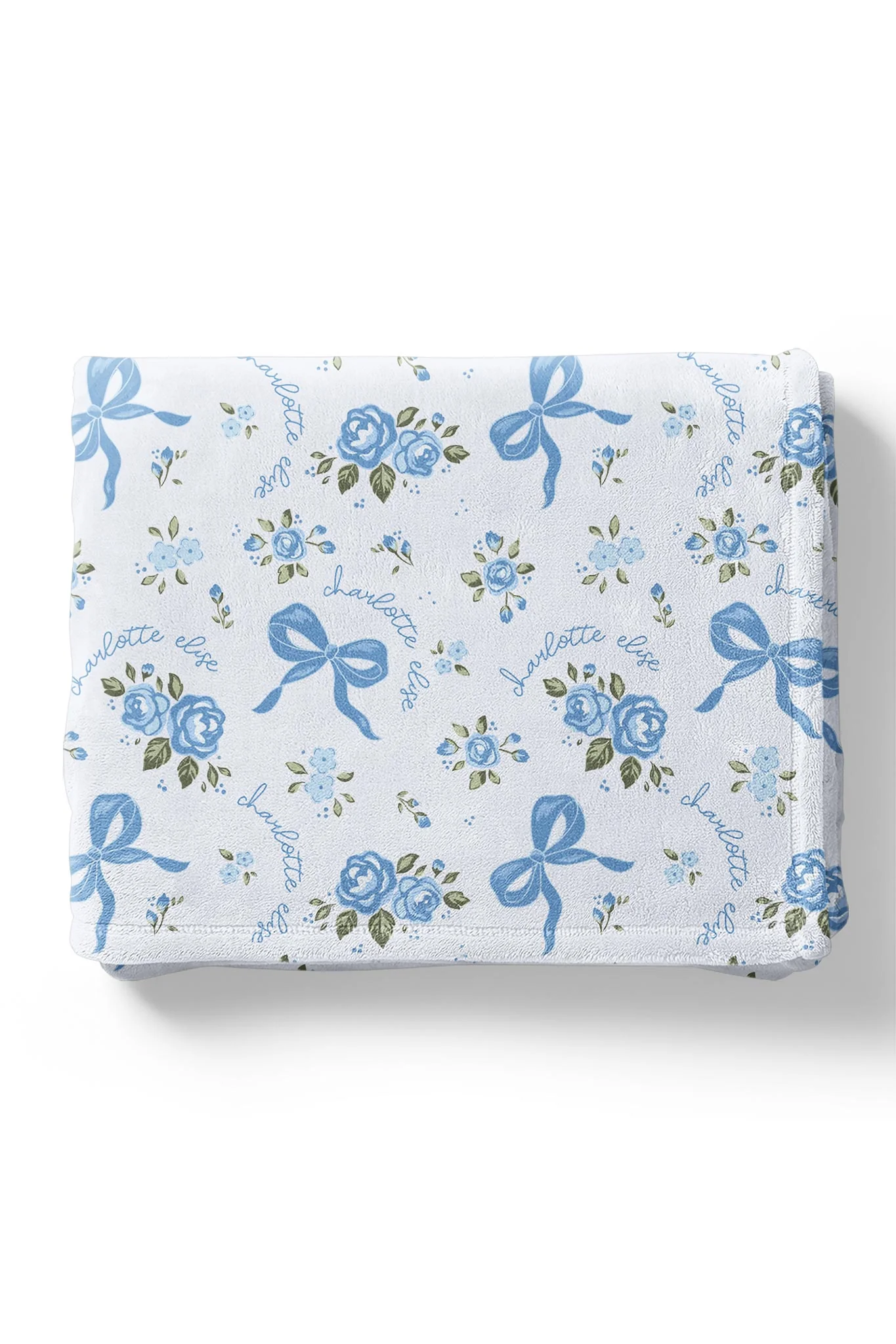 Personalized Kids' Blanket | Tied In Blooms - Image 2