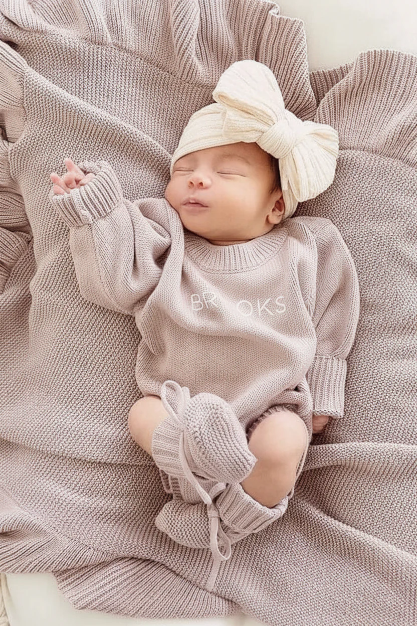 Personalized Printed Knit Sweater Bubble | Iris