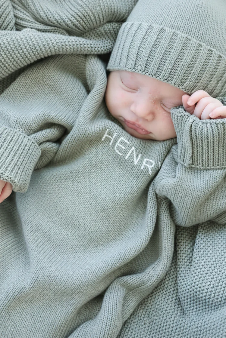 Personalized Printed Knit Sweater Bubble | Smoke - Image 4