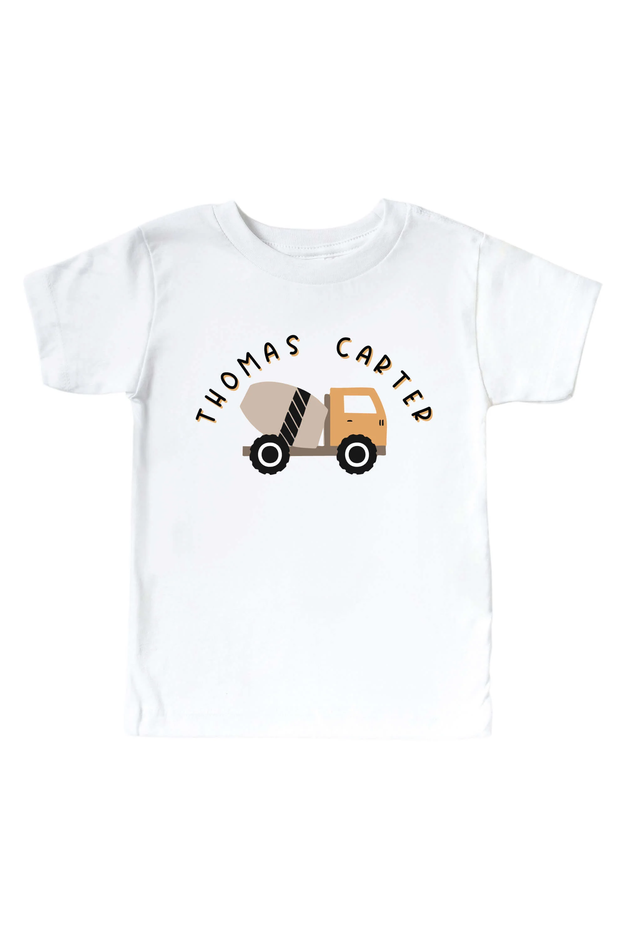 Personalized Little Builder Graphic Bodysuit & Kids Tee | White - Image 3