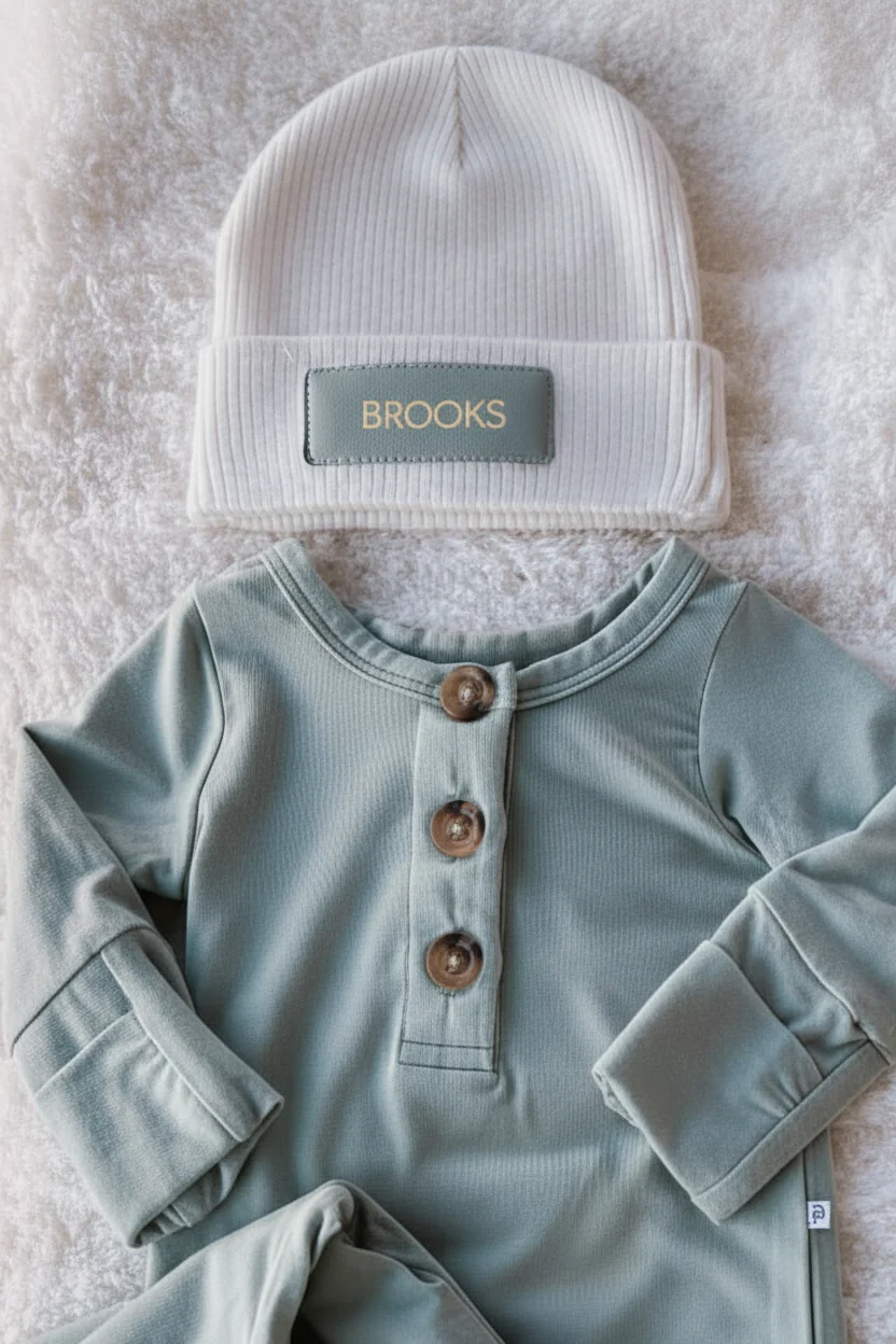 Personalized Leather Patch Beanie | All Colors - Image 7