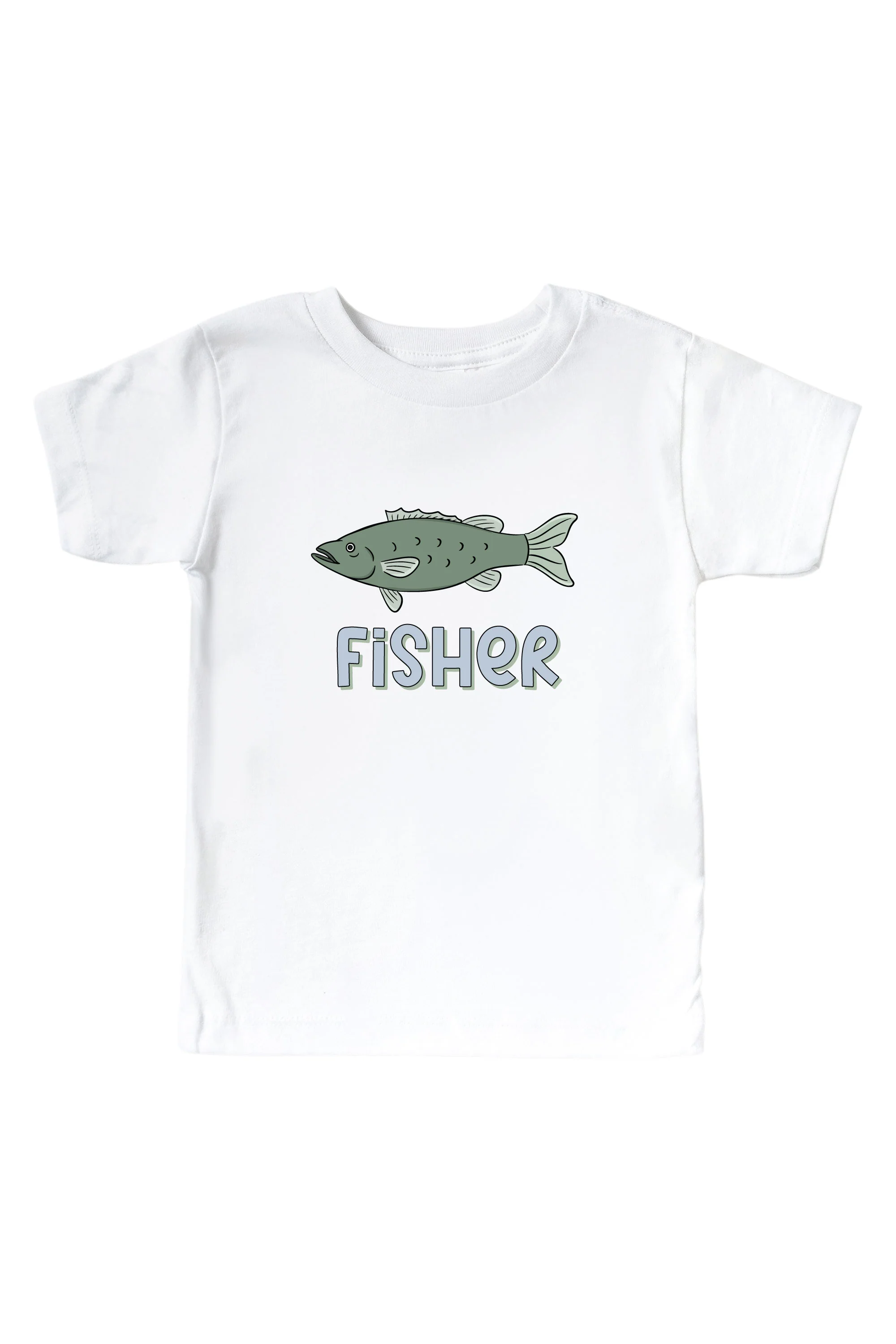Personalized Off the Hook Graphic Bodysuit & Kids Tee | White - Image 3