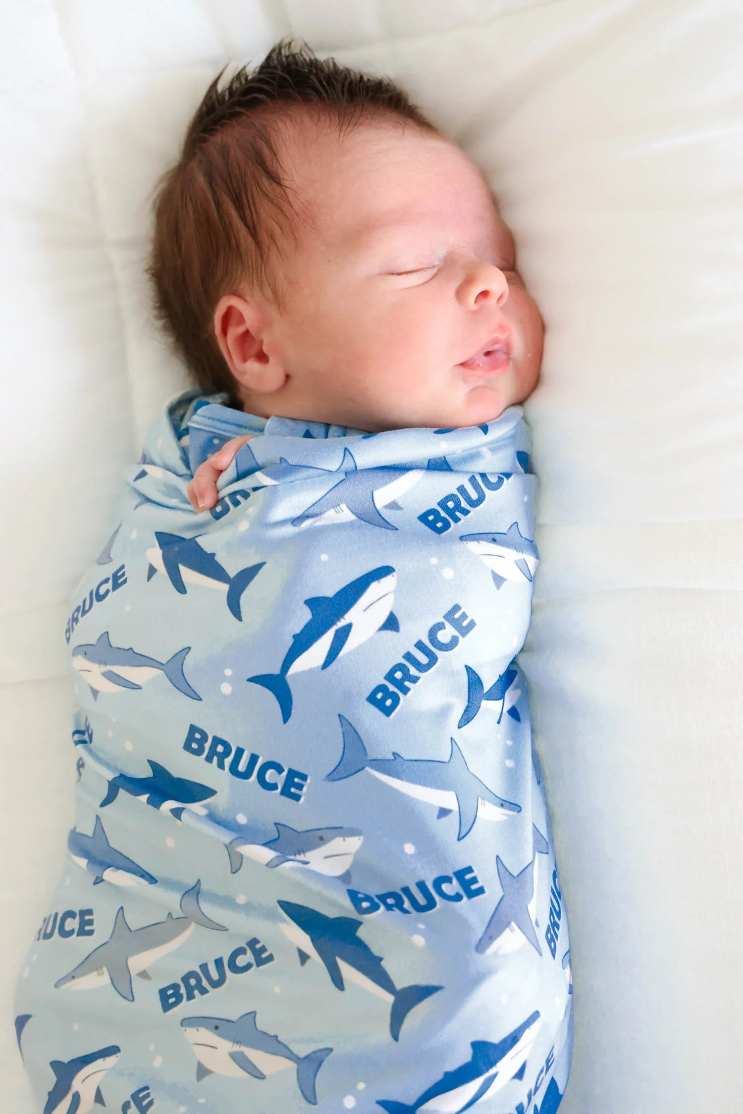 Personalized Swaddle Blanket | Fin Friends