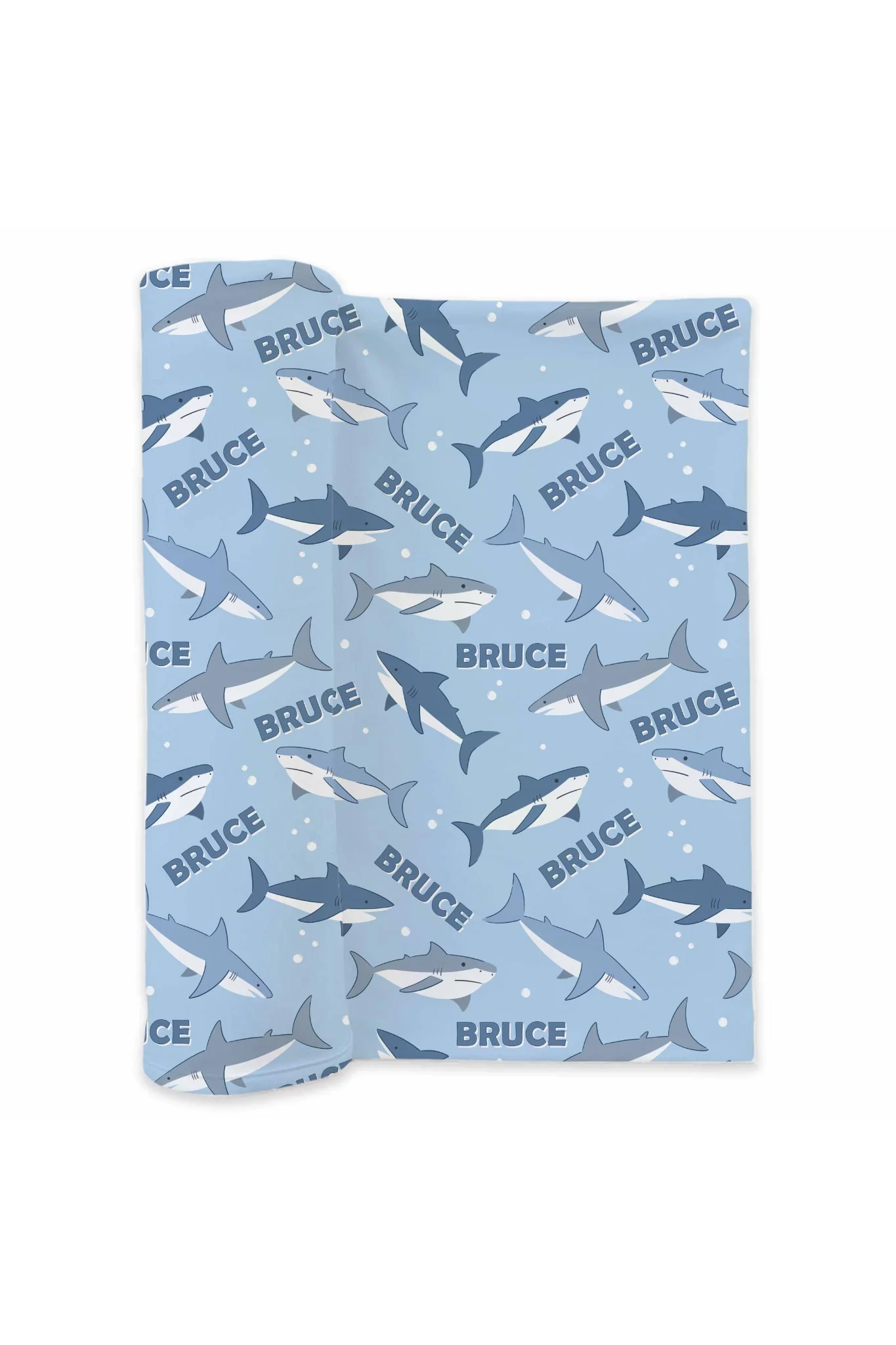 Personalized Swaddle Blanket | Fin Friends - Image 2
