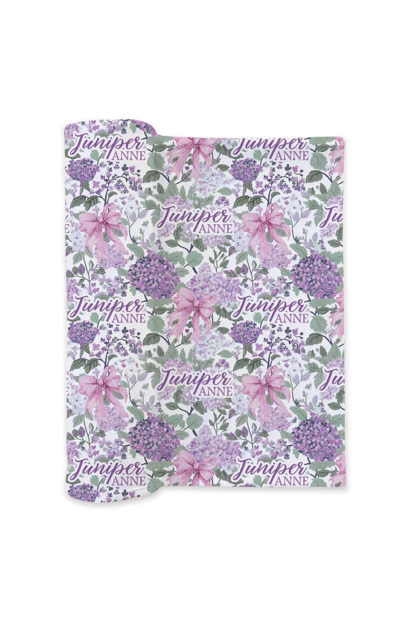 Personalized Swaddle Blanket | Lavender Lullaby - Image 2