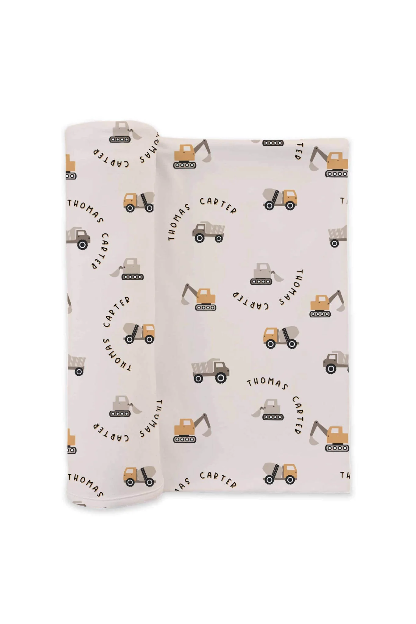 Personalized Swaddle Blanket | Little Builder - Image 2