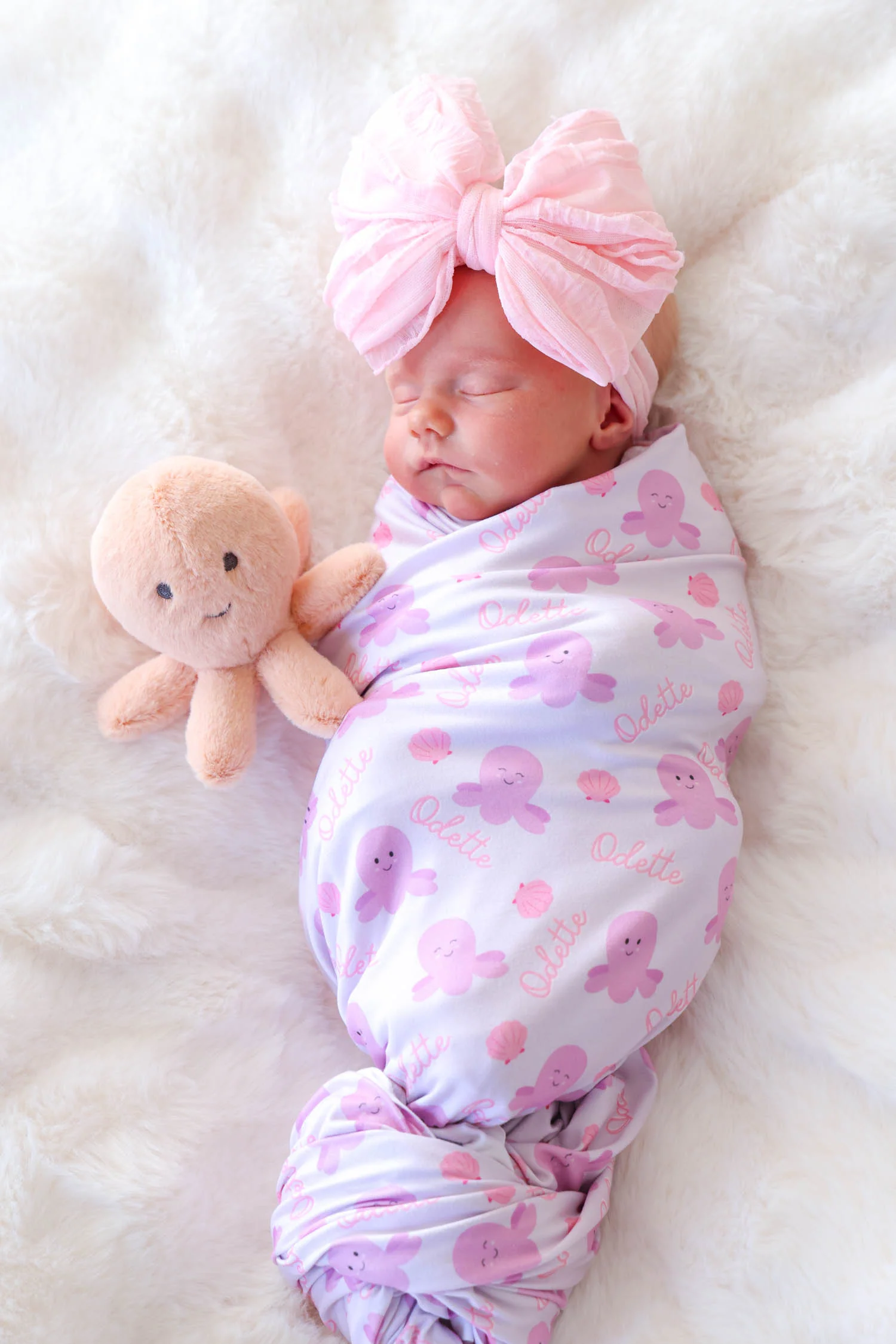 Personalized Swaddle Blanket | Sea Snuggles - Image 4