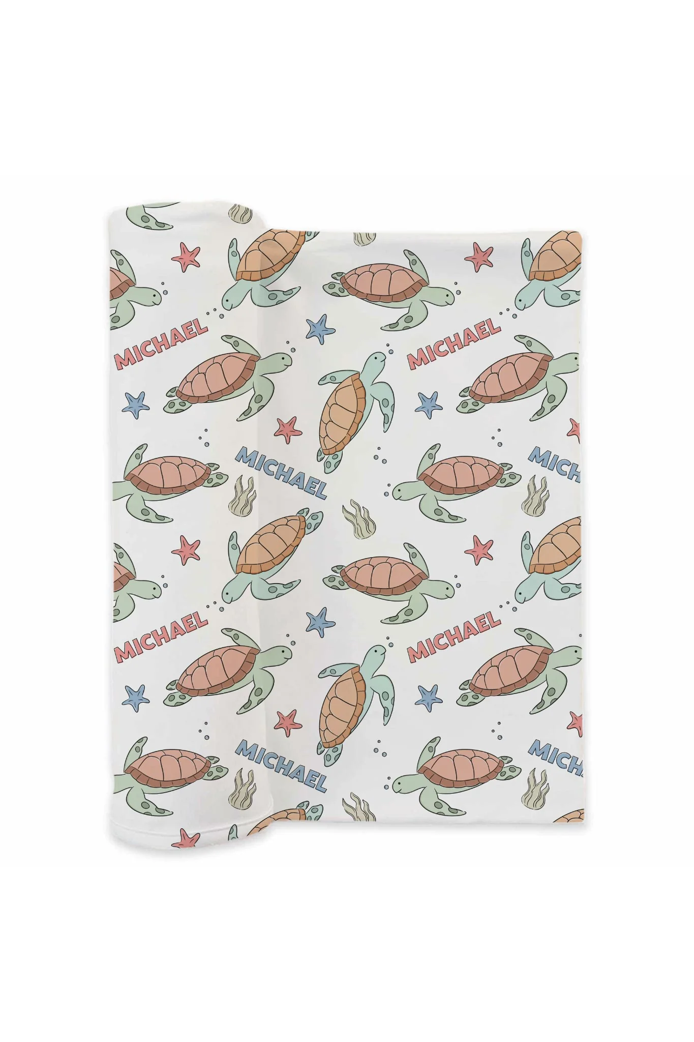 Personalized Swaddle Blanket | Turtley Rad - Image 2