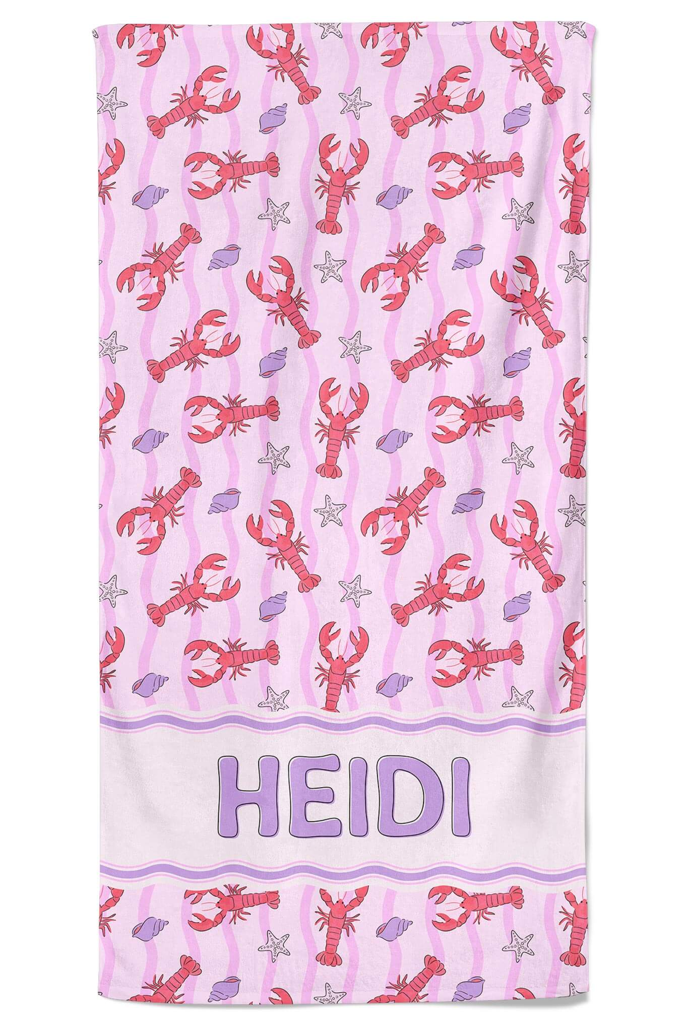 Pinch Me Personalized Kids Beach Towel | Pink